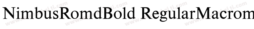 NimbusRomdBold RegularMacromedia字体转换